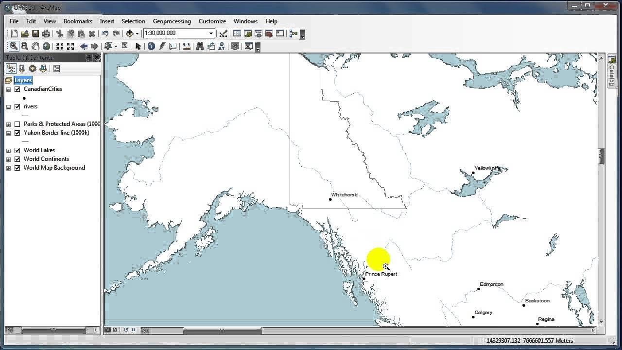 How to change the projection in ArcMap ArcGIS 10 2 YouTube