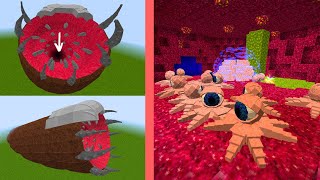 What's inside a giant sandworm in Minecraft?