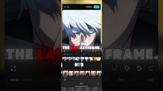 How to Make Viral Zoom &amp; Shake Transition in CapCut! ⚡💀 #shorts #capcuttutorial #animeedit #gojo