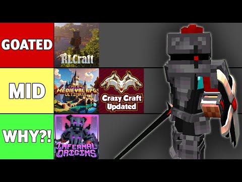 Ranking Every Single Popular Minecraft Modpacks (Tier List)