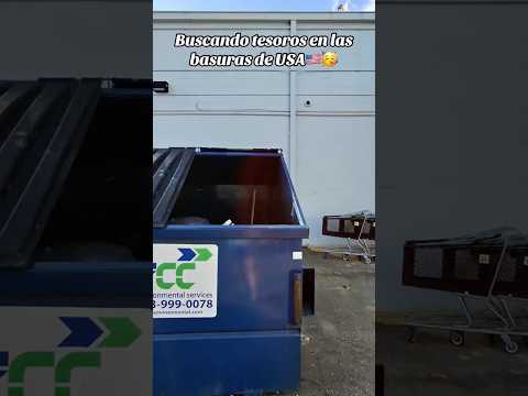 Buscando tesoros en las basuras de USA🥳‼️👏🏻 #loquetiranenusa #dumpsterdiving #usa
