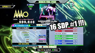 [DDR A3] POSSESSION(EDP Live Mix) (ESP-16) 999,940 PFC - 16 SDP #1!