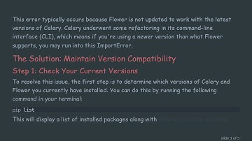 Resolving the ImportError Issue with Flower and Celery Integration