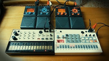 2STEP / GARAGE JAM with KORG VOLCA and ZOOM G1on / B1on LOOPER and FX (hidden mixer tweaking)