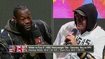 Tyson Fury Humbles Deontay Wilder ( When trash talking goes wrong )
