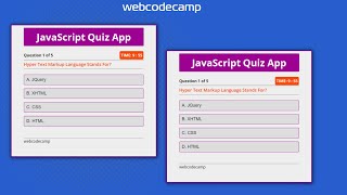Javascript quiz app screenshot 2