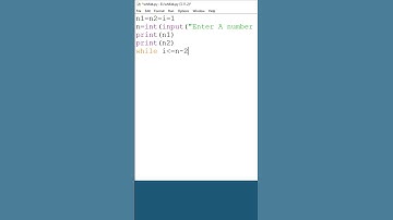 Fibonacci series in Python | Just watch and learn | हिंदी में | #shorts