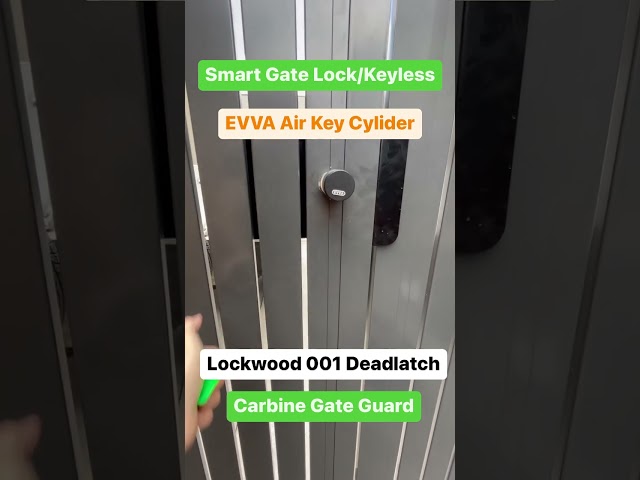 EVVVA Air Key Gate Lock/Smart Lock 😎 Custom Installation 🔑🔐