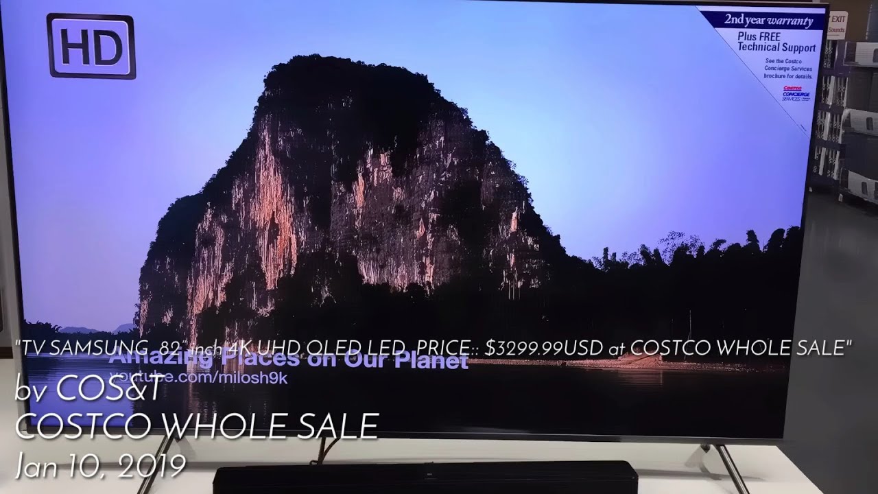 TV SAMSUNG 82” inch 4K UHD QLED LED PRICE:: $3299.99USD at COSTCO WHOLE SALE - YouTube