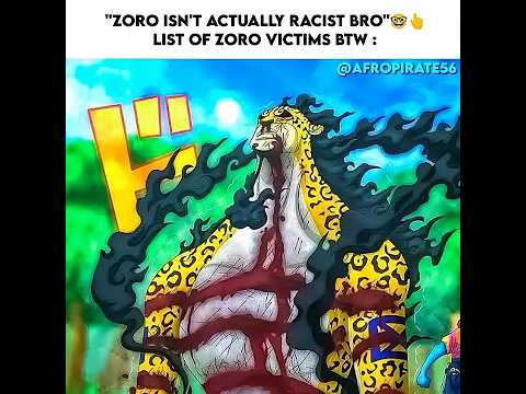 Minority Hunter Zoro Is Real Onepiece Edits Zoro Memes Fyp