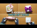 LEARN 4 Easy Paper Gift Ideas in 6 Minutes |Origami for Beginners
