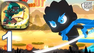 NINJA DASH RONIN JUMP RPG - World 1 Shoji Lake - Gameplay Part 1 (iOS Android) screenshot 4