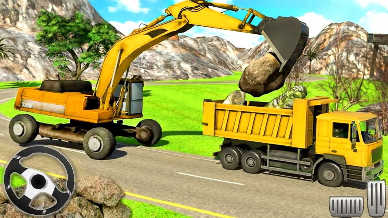 Heavy Excavator Construction Simulator - Stone Cutter 2019 - Android GamePlay