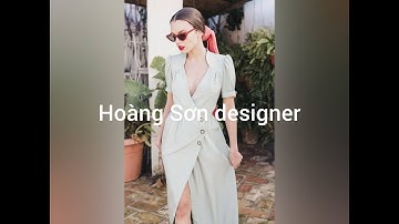 Dạy cắt may | hướng dẫn cách cắt đầm cổ leo thân nhún | Hoàng Sơn designer