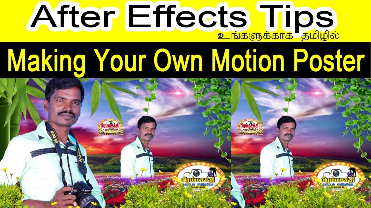how-to-make-motion-poster-in-after-effects-cc-cs-tamil-youtube