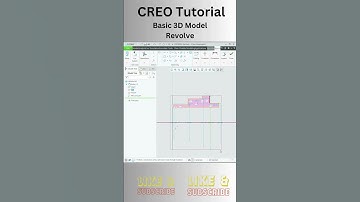 CREO Parametric Tutorial Revolve#creoparametric #creotutorial #creo #3dmodeling #cadcamtutorials