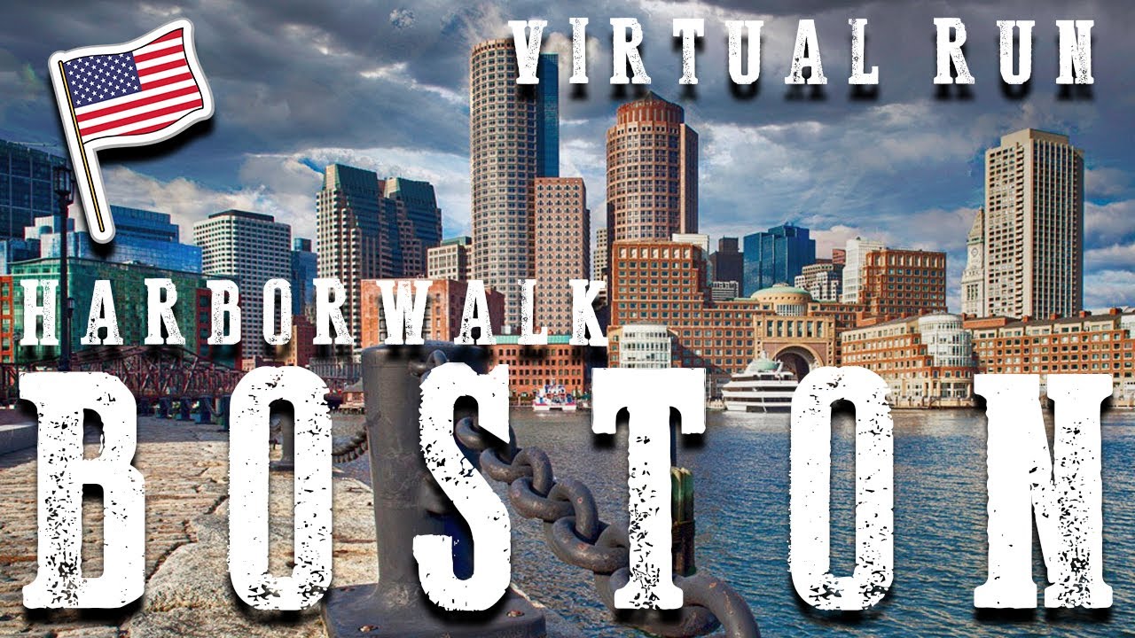 RE🅰DMILL | Virtual 🆁un - BOSTON - HARBORWALK, U.S.A #treadmill #run # ...