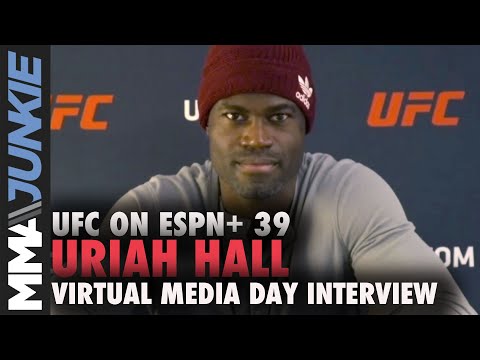 Uriah Hall dislikes media questions before Anderson Silva fight | UFC on ESPN+ 39 interview