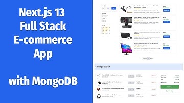 Next.js 13 Full Stack E-commerce App with MongoDB, Stripe, Cloudinary | COMPLETE COURSE