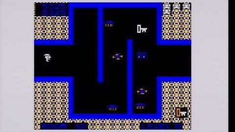 Playing a patched version of Shamus on a real Tandy Color Computer 3