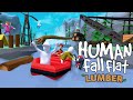We Broke the Lumber Update! - Human Fall Flat (4 player gameplay)