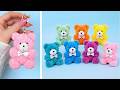 Ref:3d1iGcdKpak Diy llavero de osito de peluche   manualidades f�ciles con pompones de lana