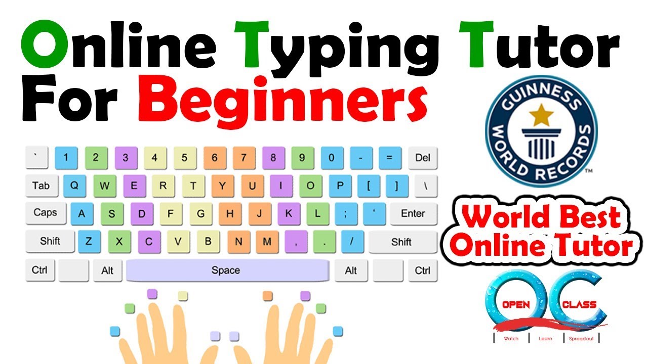 Online Typing Tutor for beginners | Typing Tutorial | Open Class - YouTube