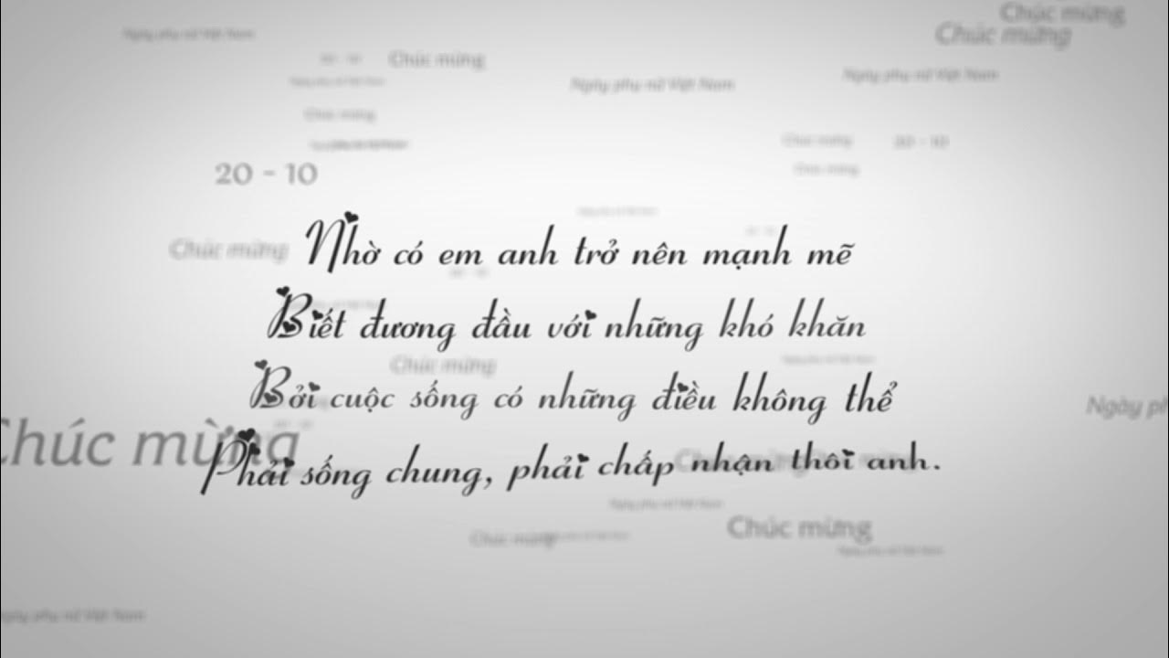 thiep chuc mung 20/10 YouTube