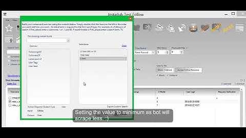How to use custom search in instadub