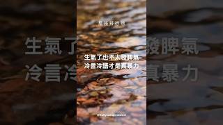 生氣了也不太發脾氣 冷言冷語才是真暴力⋯ 星座排行榜 #星座排名 #十二星座 #星座分析 #星座 #星座語錄 #shortsvideo #shortvideo #subscribe