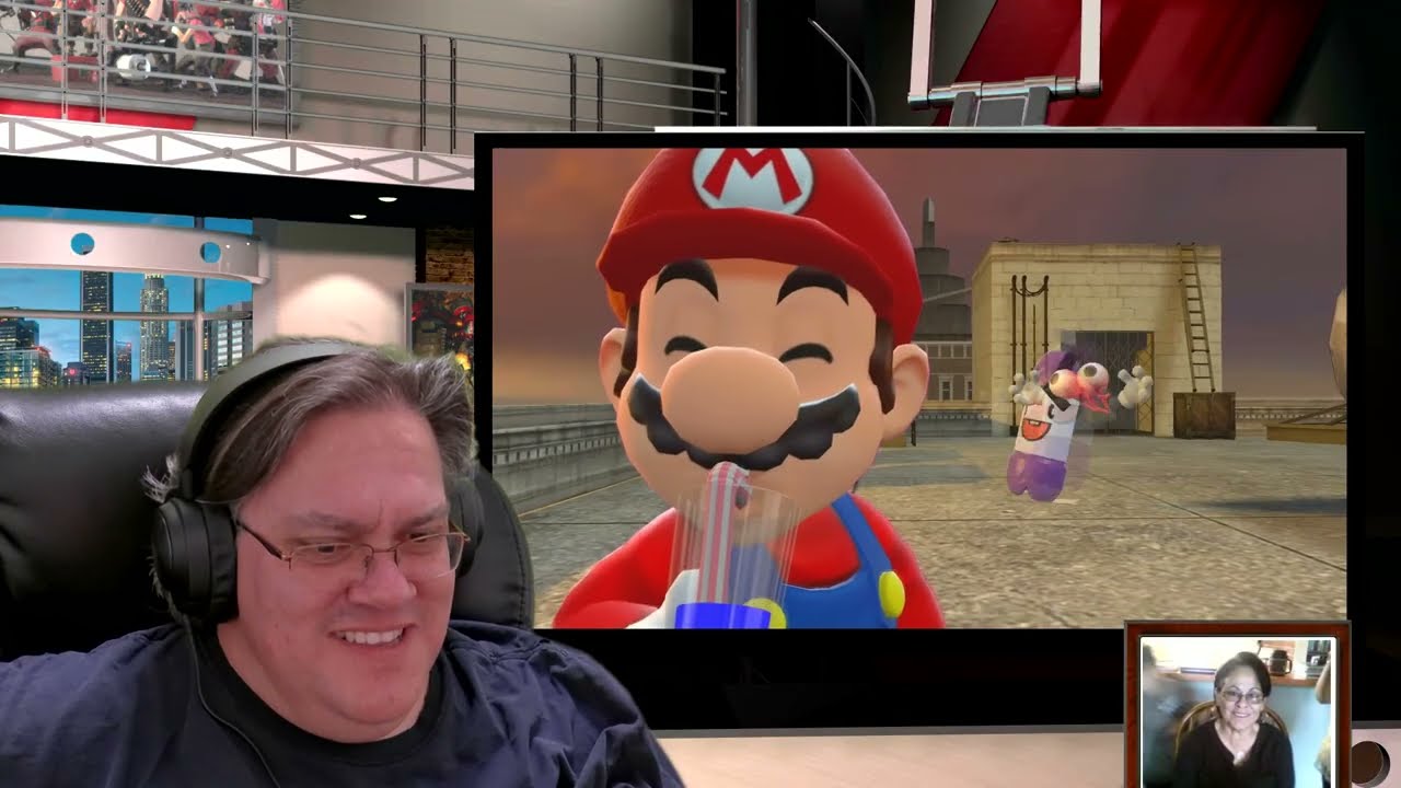 Stay Hydrated, Mario Drinks Water Reaction