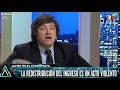 "Con el culo ajeno todos somos putos" Javier Milei en Animales Sueltos con Fantino- 14/03/18