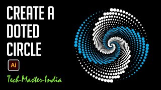 How to Create Dotted Spiral Vortex | Adobe Illustrator Tutorial