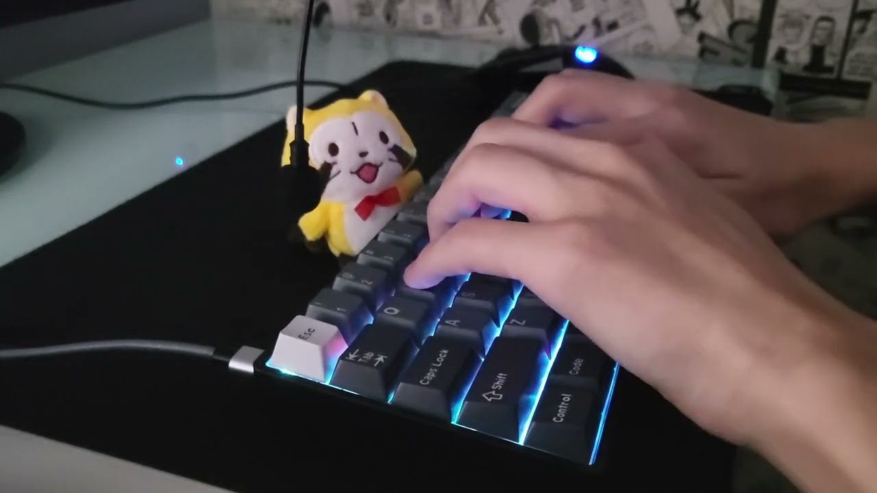 SK61 sound test (Gateron optical blacks fully lubed)