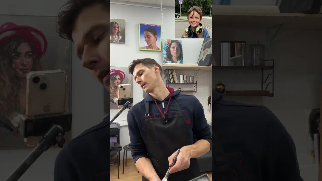 Cómo pintar un retrato al óleo por manchas: clase para principiantes con un niño expresivo