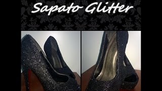 DIY : Sapato com Glitter - YouTube