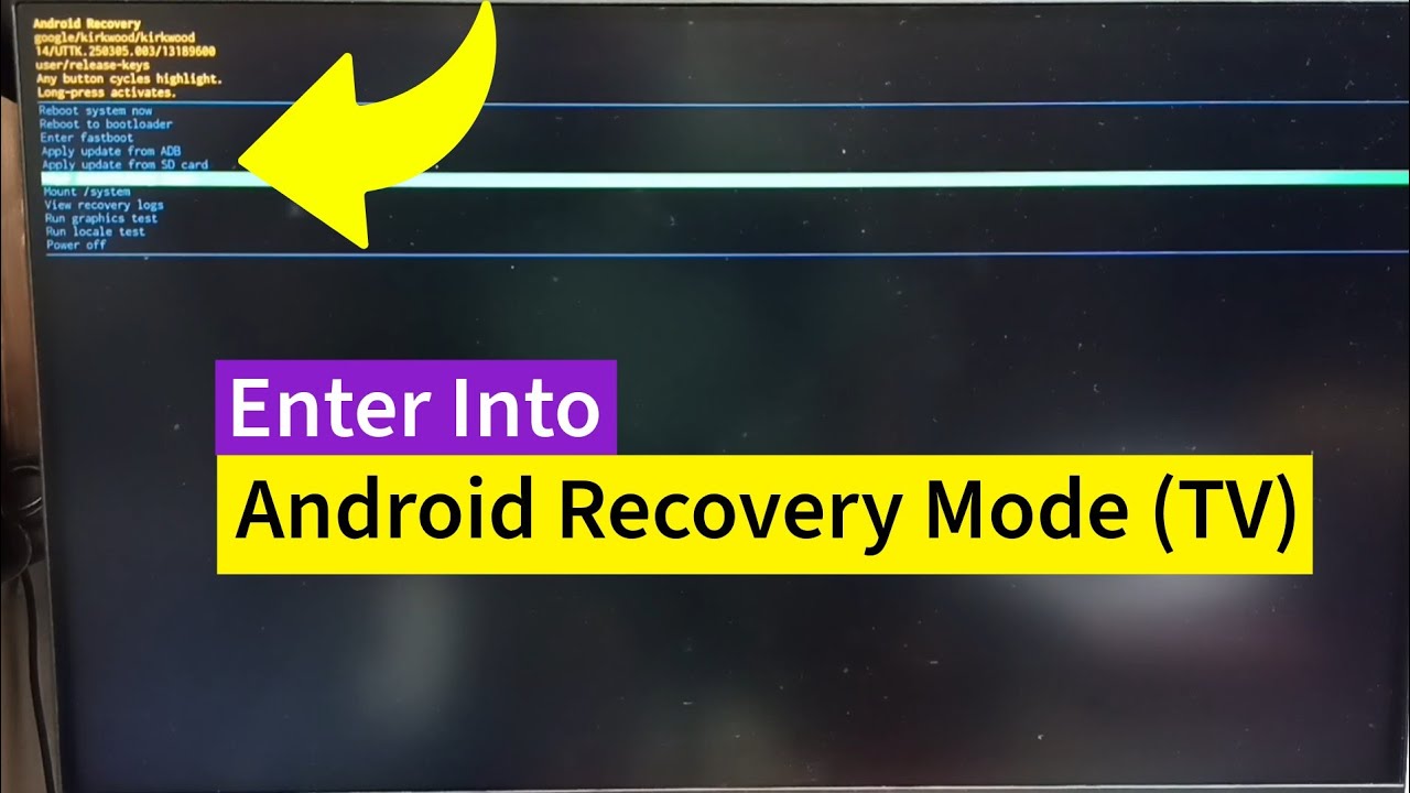 How to Enter Android Recovery Mode on Any Google TV or Android TV OS ...