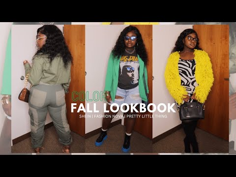 COLOR Fall outfit ideas/ look book 2022 pt.1 ( shein + fashion nova + MORE) Seven days of Ty’Cee Ep1