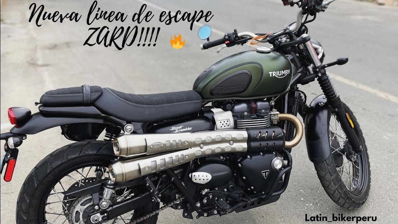 Custom Triumph Scrambler!!! Nueva linea de escape | Motovlog S1E1