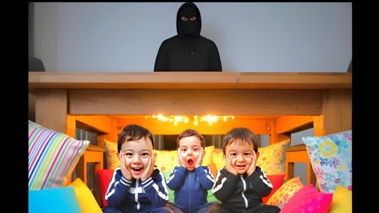 GİZLİ ODA İNŞA ETTİK! 24 SAAT ZAMAN GEÇİRDİK! KÖTÜ ADAMDAN SAKLANDIK😱😱