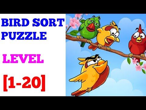 Bird Sort Puzzle Level 1-20 Solution or Walkthrough