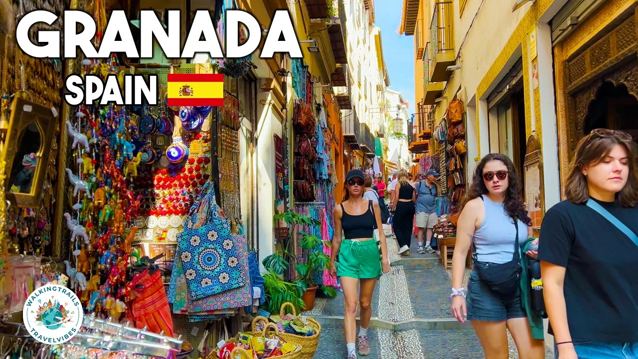 Granada, Spain in 4K 🇪🇸 | The Most Charming Cities in the World | Walking Tour