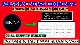 Two major announcements about the NCX Exchange token (NCXT)