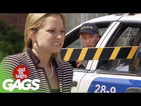 Breaking Cop Car Window Prank