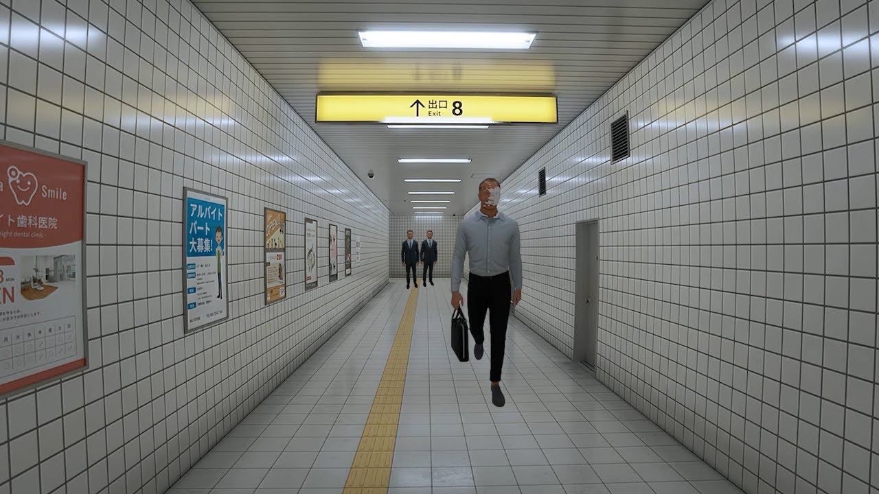 期待の新作！リアル過ぎる駅の地下通路をモデルにした異変から逃げる