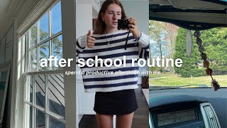 my after school routine | homework, preparing for a trip, unboxing + haul