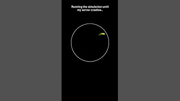 Ball bouncing simulation #adhd #music #code #space #python #physics #simulations #memes #science