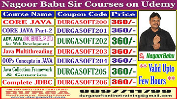 Nagoor Babu Sir Courses on Udemy