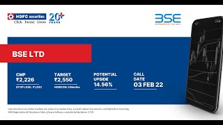 Stock Recommendation – BSE LTD