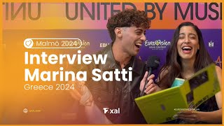 Interview: Marina Satti  Zari | Eurovision 2024 Greece  | Live from Malmö